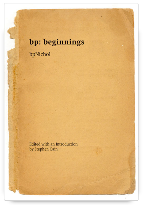 bp: beginnings by bpNichol